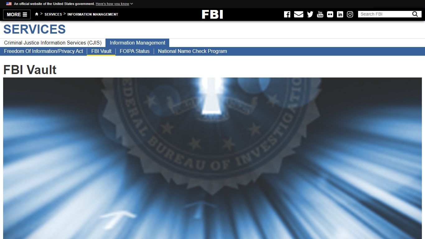 FBI Vault — FBI - Federal Bureau of Investigation